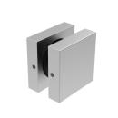 Edelstahl Glasverbinder Glashalter Halter Geländer Balkon eckig V2A für Glas 8,00-21,52 mm